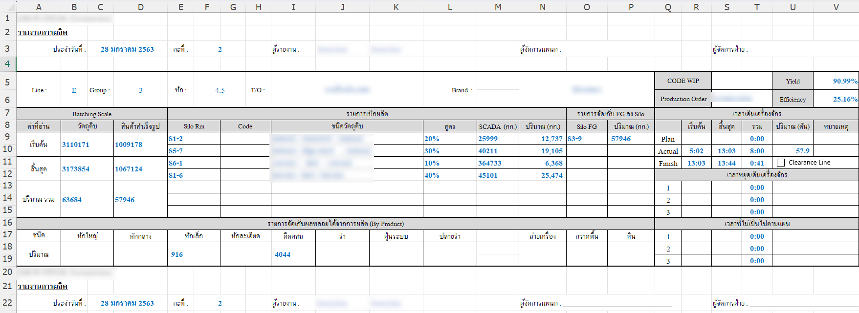 Excel Report Template